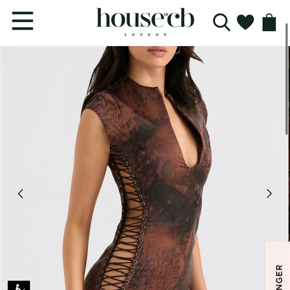 Daphne. ANTIQUE COPPER LACE UP MINI DRESS